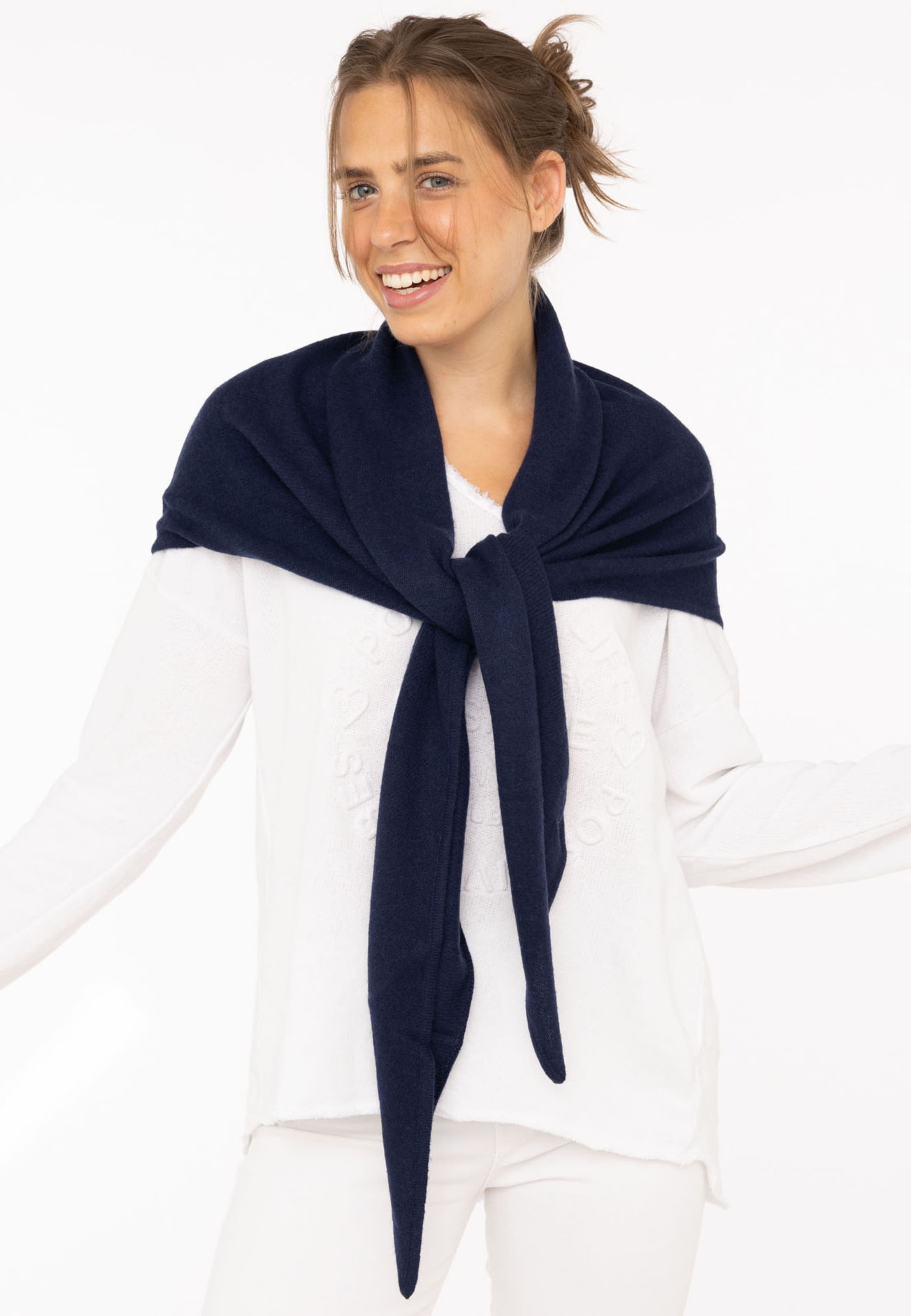 Zwillingsherz Doek in Blauw: voorkant