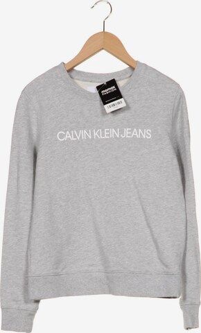 Calvin Klein Jeans Sweatshirt & Zip-Up Hoodie in S in Grey: front