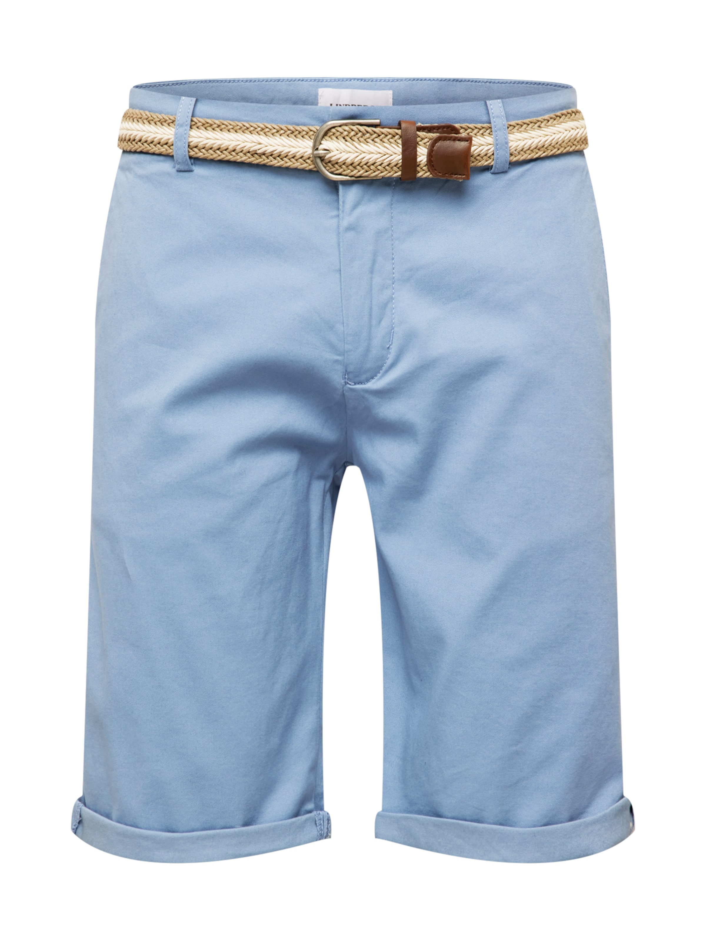 Lindbergh Štandardný strih Chino nohavice 'Superflex' - Modrá: predná strana