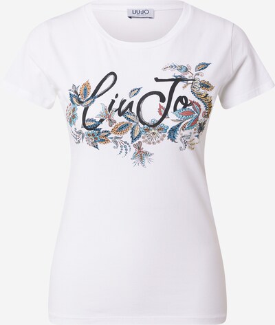 LIU JO JEANS Shirt 'MODA' in de kleur Beige / Blauw / Sinaasappel / Zwart / Wit, Productweergave