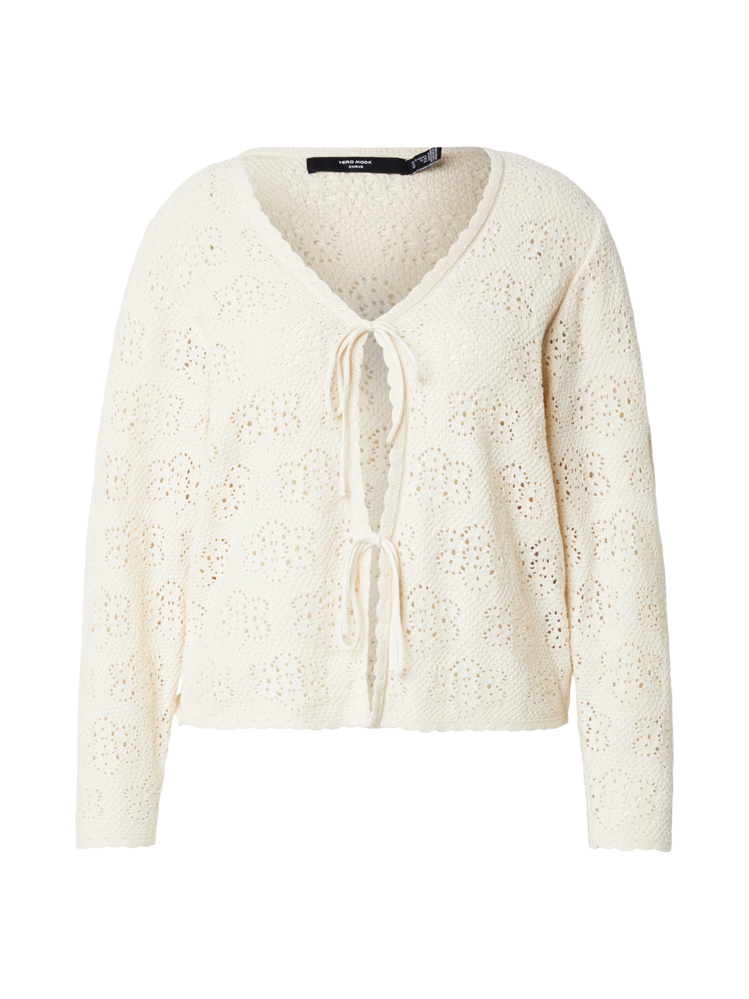Vero Moda Curve Cardigan 'VMCAVA' i beige: forside