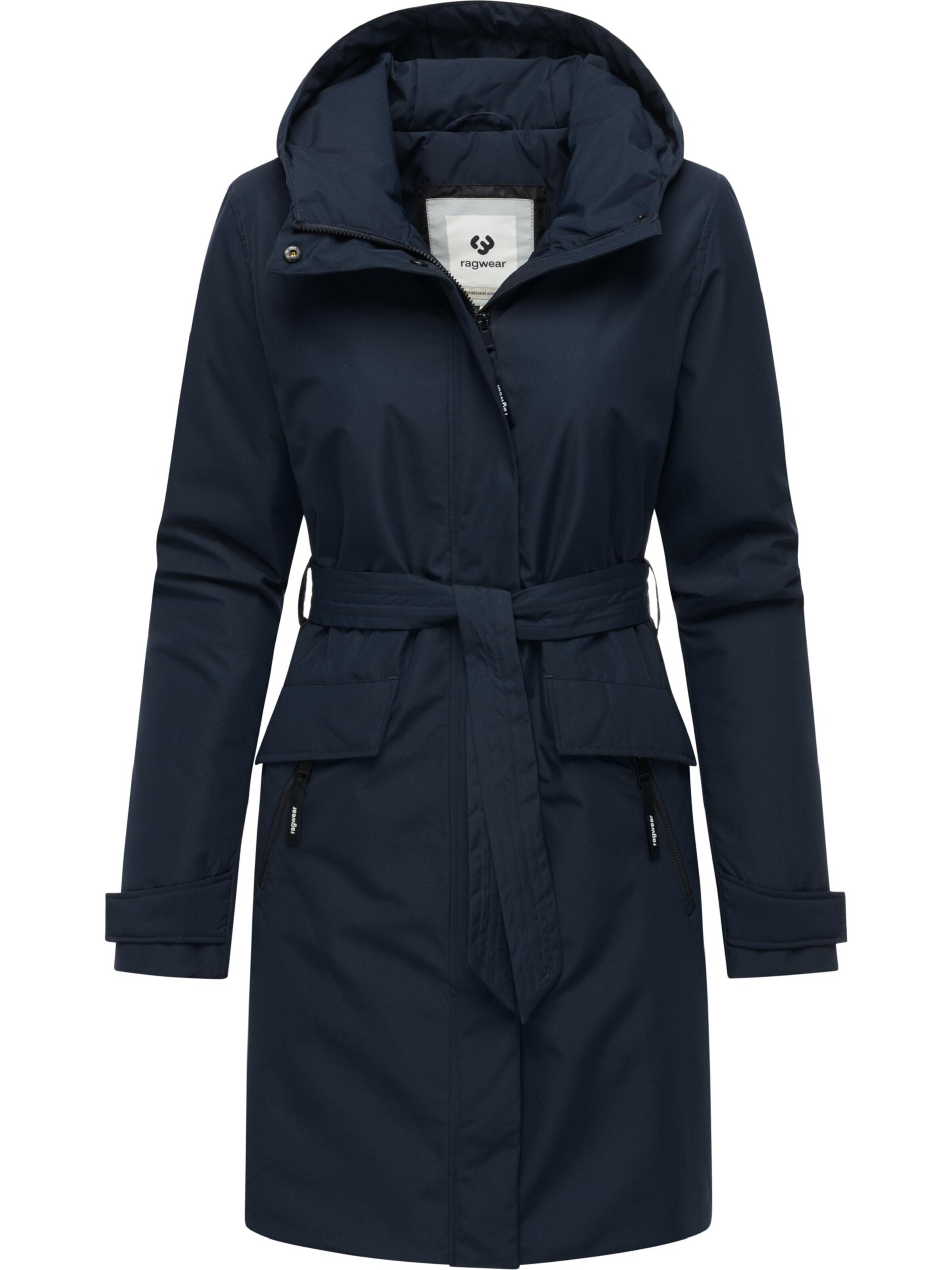 Manteau fonctionnel 'Horatia' Ragwear en bleu : devant