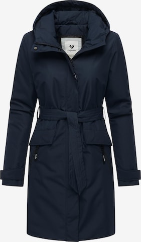 Manteau fonctionnel 'Horatia' Ragwear en bleu : devant