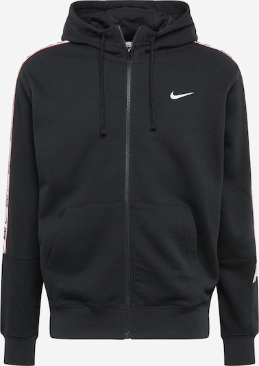Hanorac Nike Sportswear pe roșu / negru / alb, Vizualizare produs