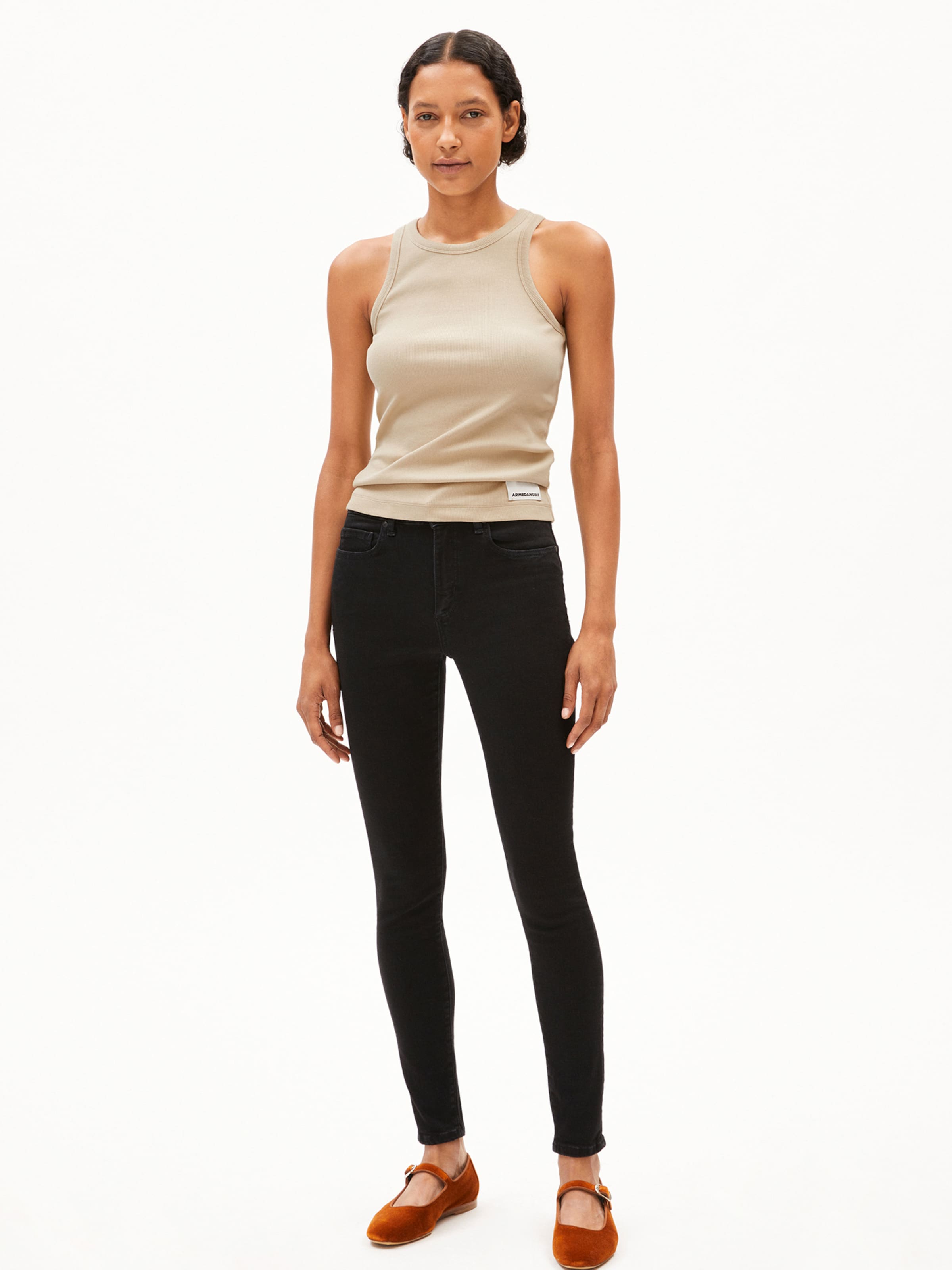 ARMEDANGELS Skinny Jeans 'Tilla' in Black: front