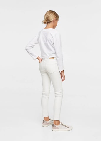 MANGO KIDS Skinny Jeans in White