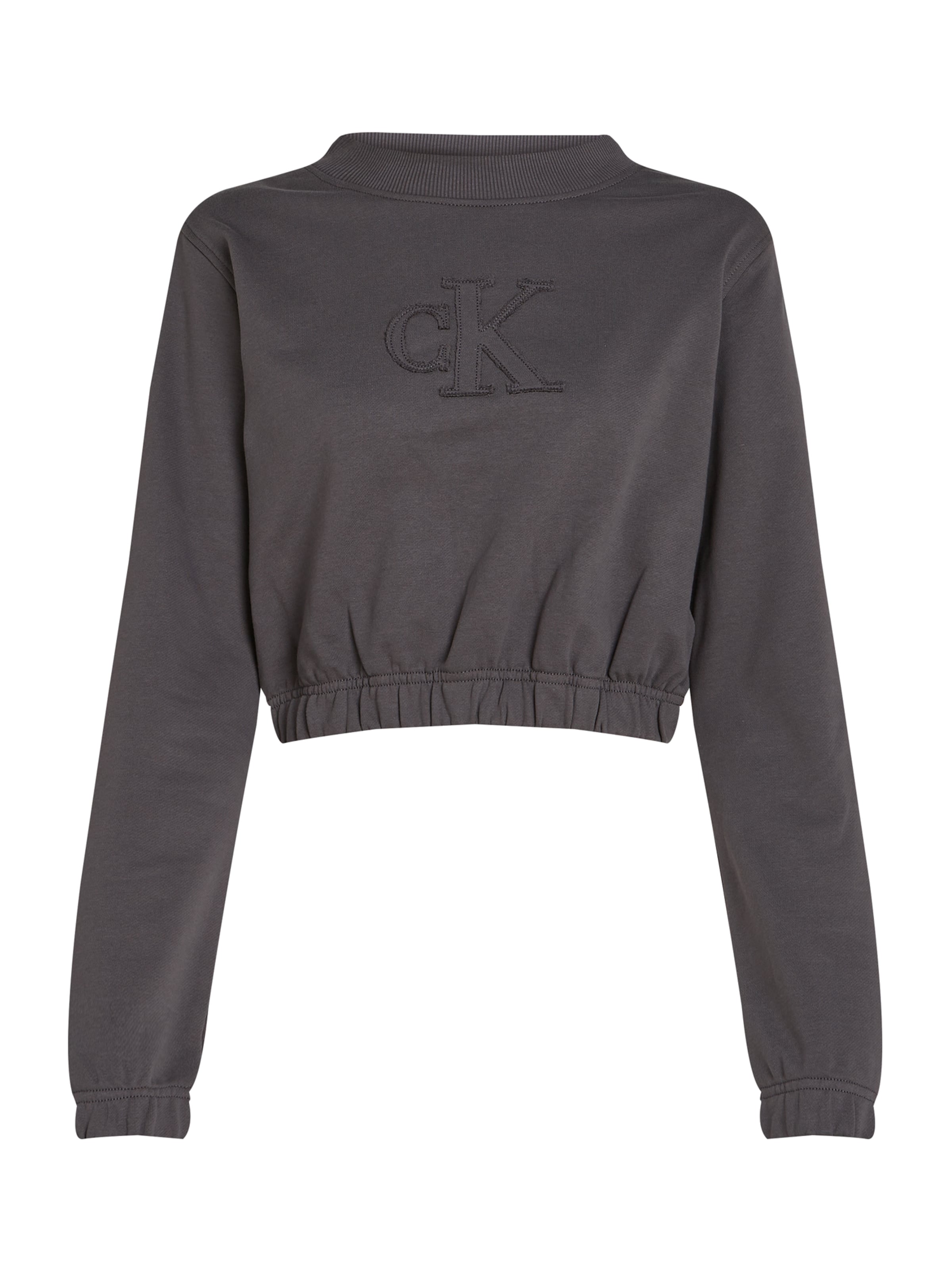 Calvin Klein Jeans Bluzka sportowa w kolorze szary: przód