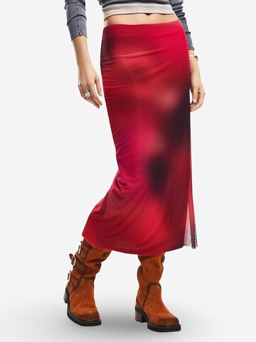 Gonna 'FAL_ASMEE 26SWFK02' di Desigual in rosa: frontale