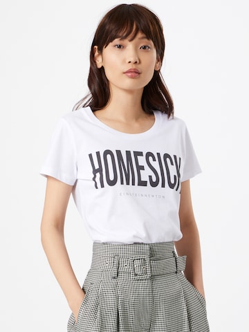 EINSTEIN & NEWTON T-Shirt 'Homesick' in Weiß: predná strana