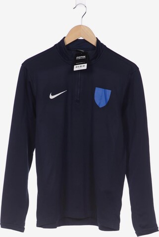 NIKE Sweatshirt & Zip-Up Hoodie in M in Blue: front