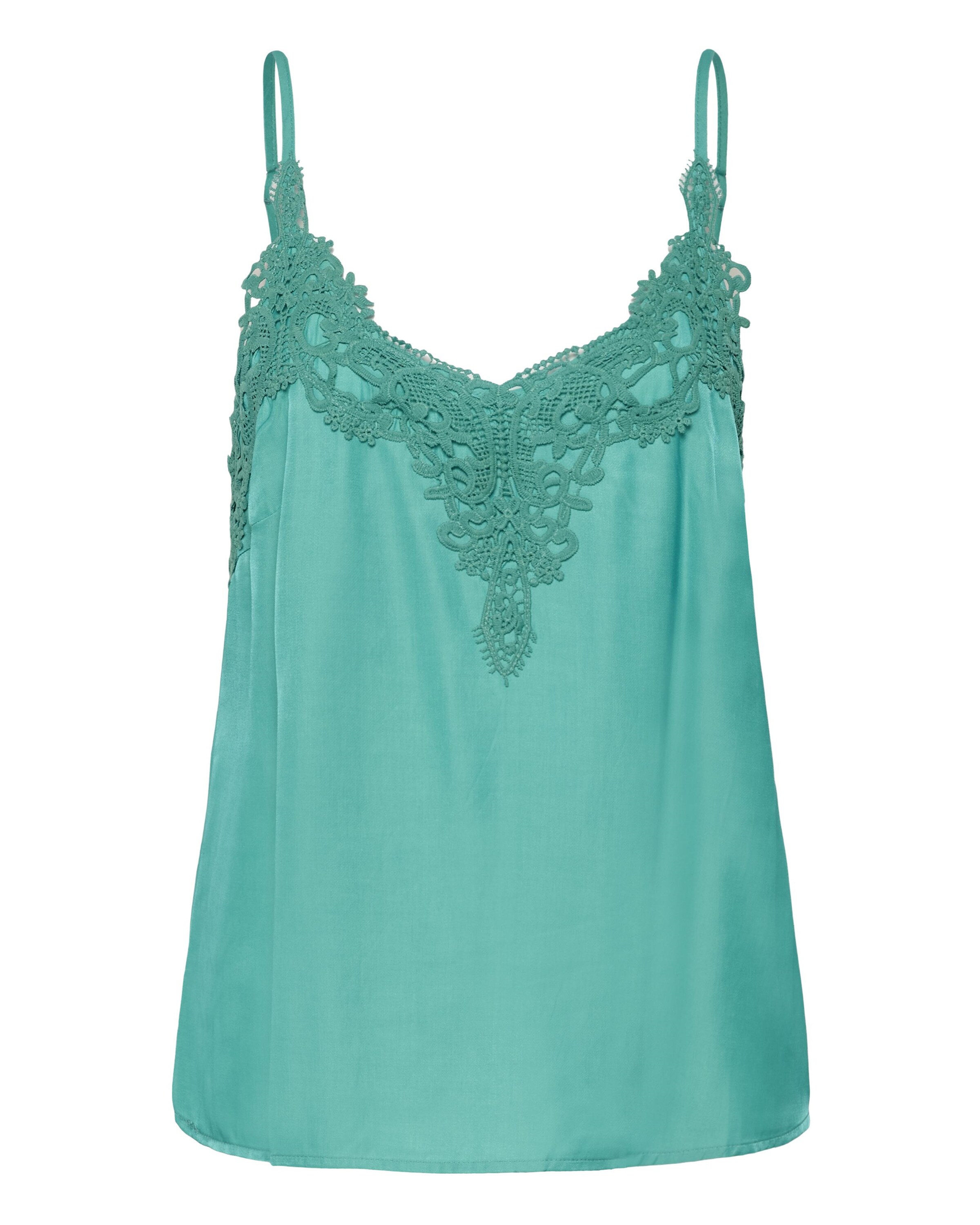 Cream Top in Blau: Vorderseite