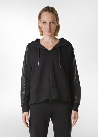 DEHA Sweat jacket in Black: front