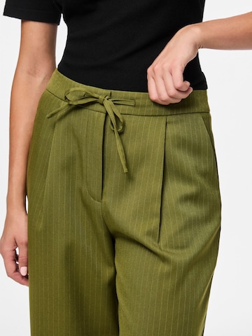 PIECES Wide leg Broek in Groen