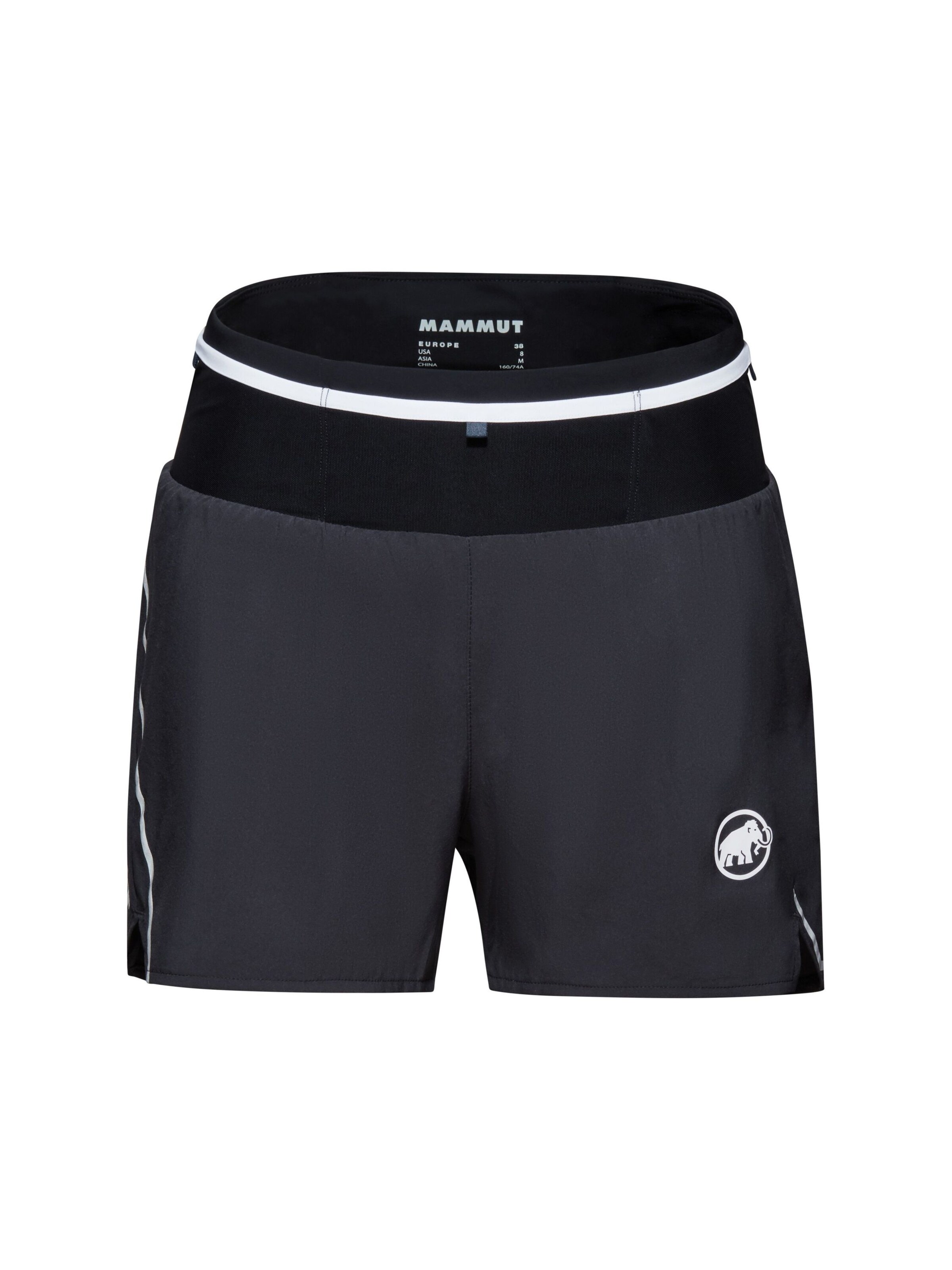 MAMMUT Regular Sporthose 'Aenergy TR 2in1' in Schwarz: Vorderseite