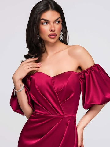 Ombre Evening dress in Red
