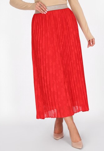 faina - Falda en rojo: frente