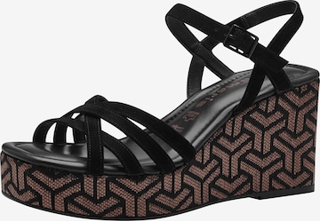 TAMARIS Strap Sandals in Black: front