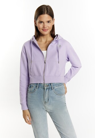 MYMO Sweat jacket 'Biany' in Purple: front