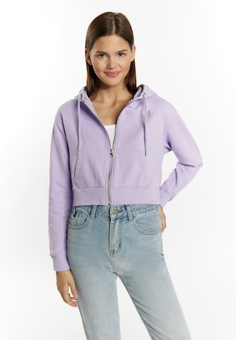 MYMO Sweat jacket 'Biany' in Purple: front