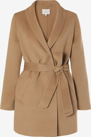 TATUUM Between-seasons coat in Beige: front