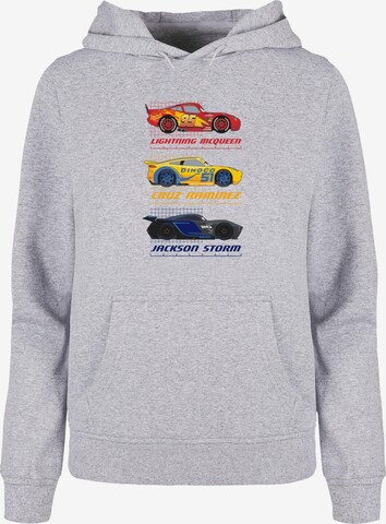 ABSOLUTE CULT Sweatshirt 'Cars -Racer Profile' in Grijs: voorkant