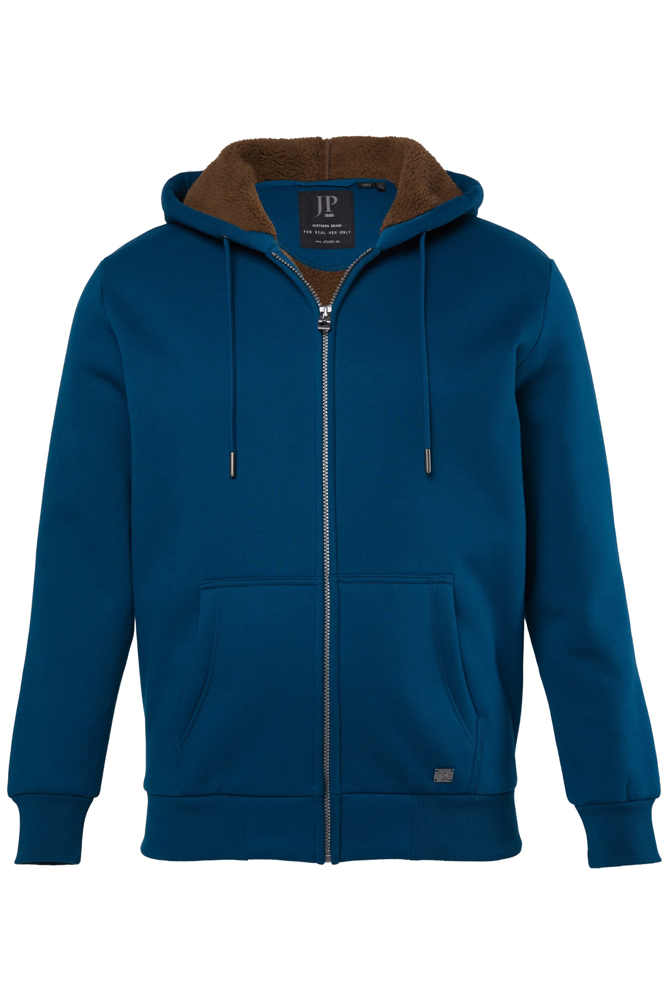 JP1880 Sweatjacke in Blau: Vorderseite