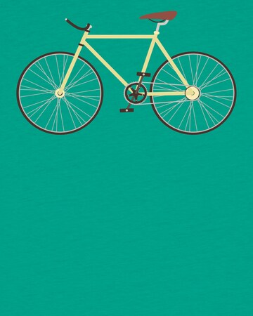 watabout.kids Shirt 'Yellow Bike' in Groen