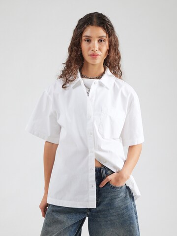 Monki Blouse in White: front