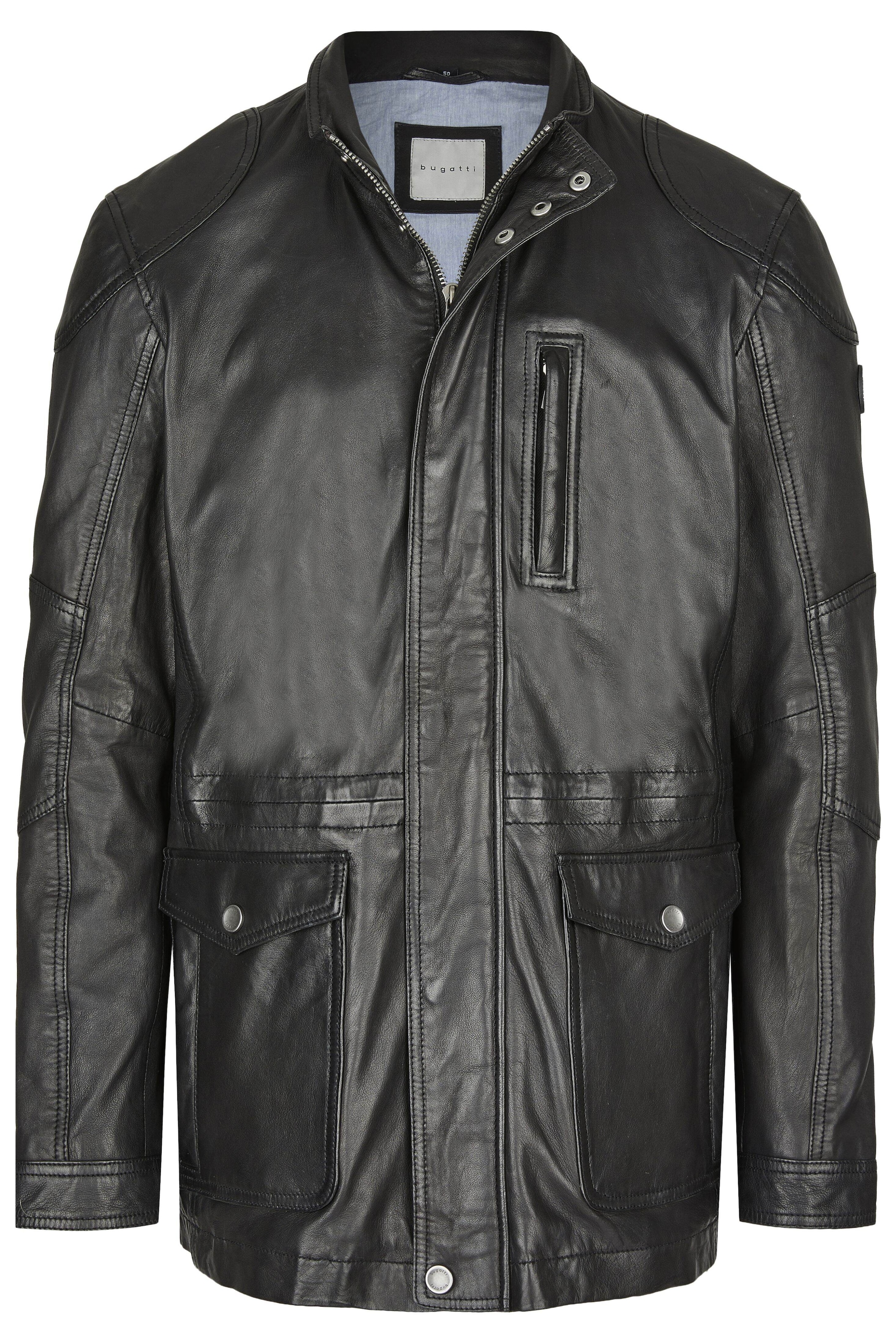 Veste mi-saison 'BUAndiamo' bugatti en noir : devant