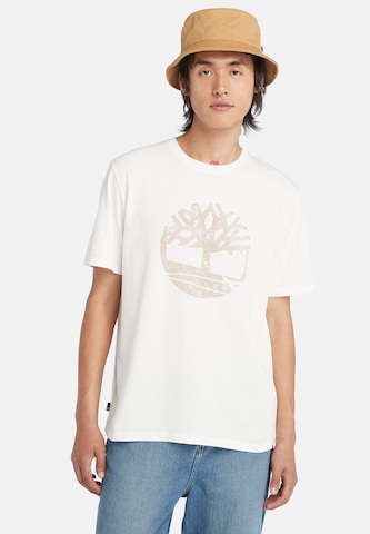 TIMBERLAND Shirt 'Garment Dye' in White: front