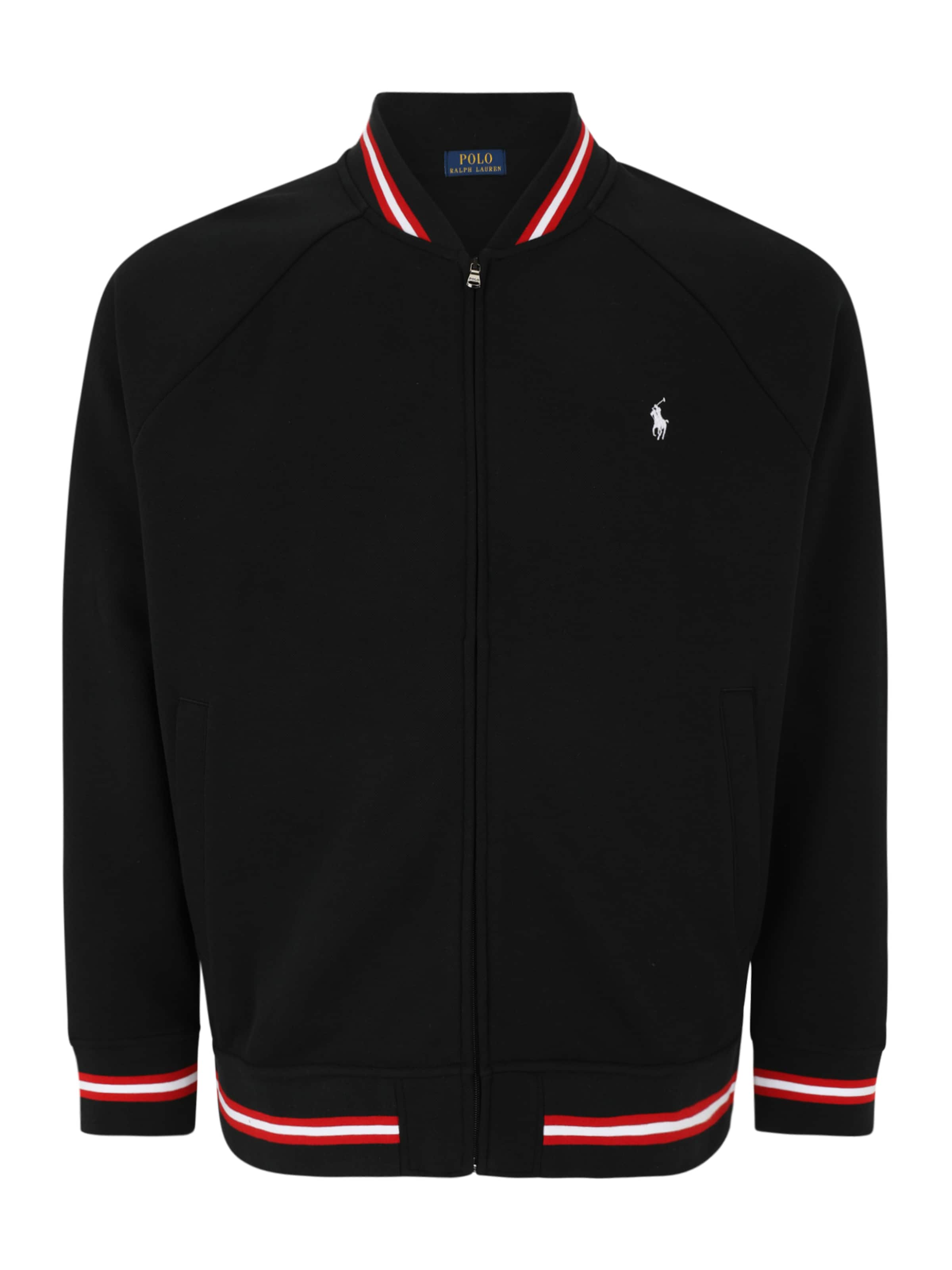 Polo Ralph Lauren Big & Tall Tepláková bunda - Čierna: predná strana