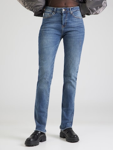 monari Слим фит Дънки в синьо: отпред