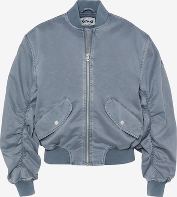 Manteau mi-saison Schott NYC en bleu : devant