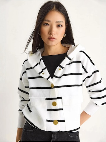 Bianco Lucci Strickjacke in Weiß