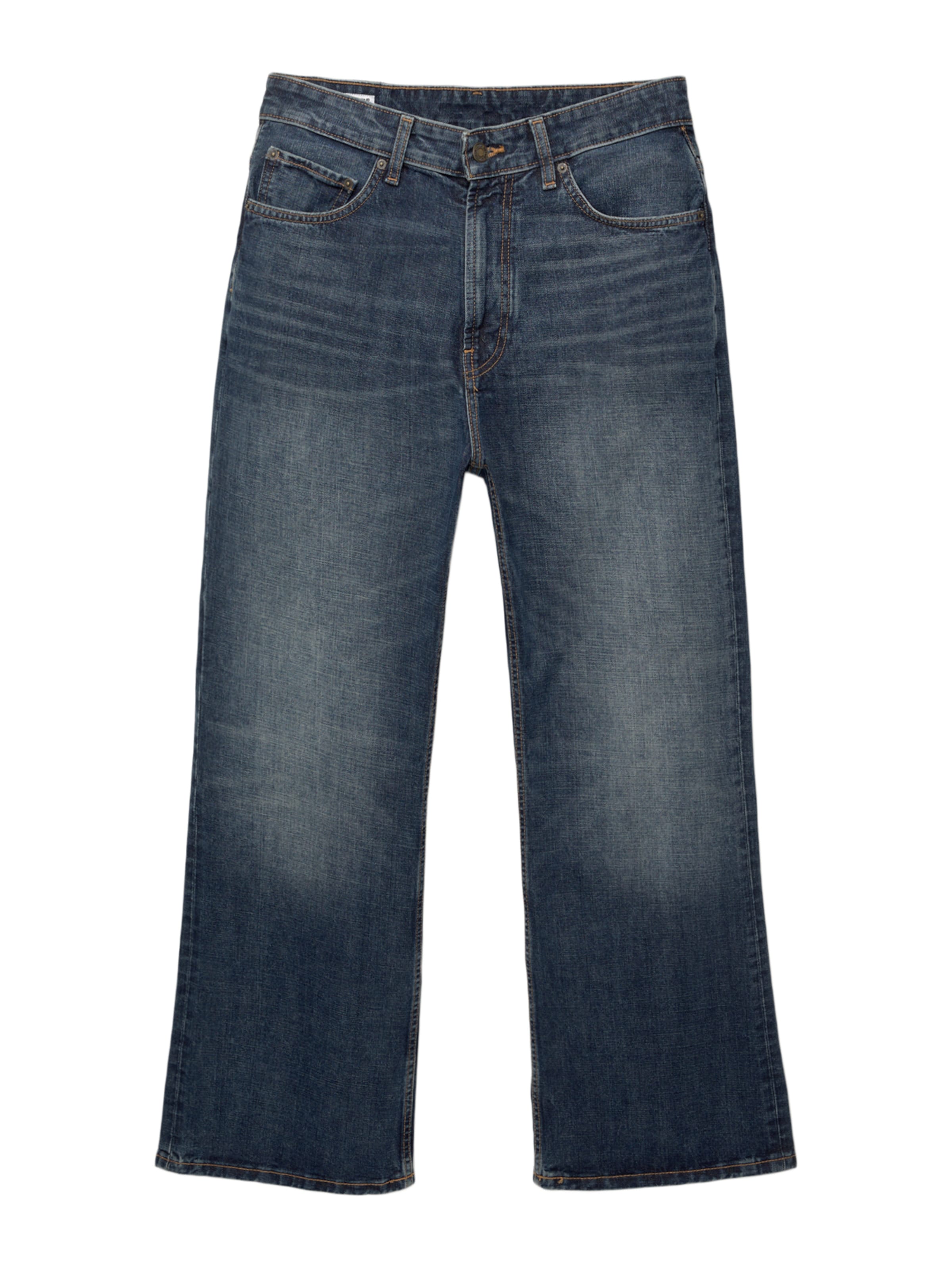 Pull&Bear Baggy Дънки в синьо: отпред