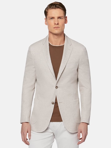 Boggi Milano Slim fit Suit Jacket in Beige: front