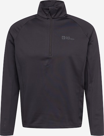 Pull-over de sport JACK WOLFSKIN en gris : devant