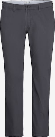 Coupe slim Pantalon chino Jack & Jones Plus en gris : devant