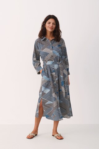 Part Two Shirt Dress in Blue: front