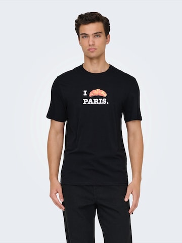 Only & SonsMajica 'ONSMASS' - crna boja: prednji dio