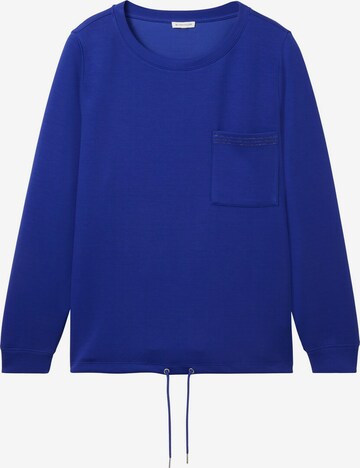 Sweat-shirt Tom Tailor Women + en bleu : devant