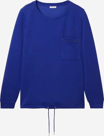 Tom Tailor Women + Sweatshirt in Blue: front