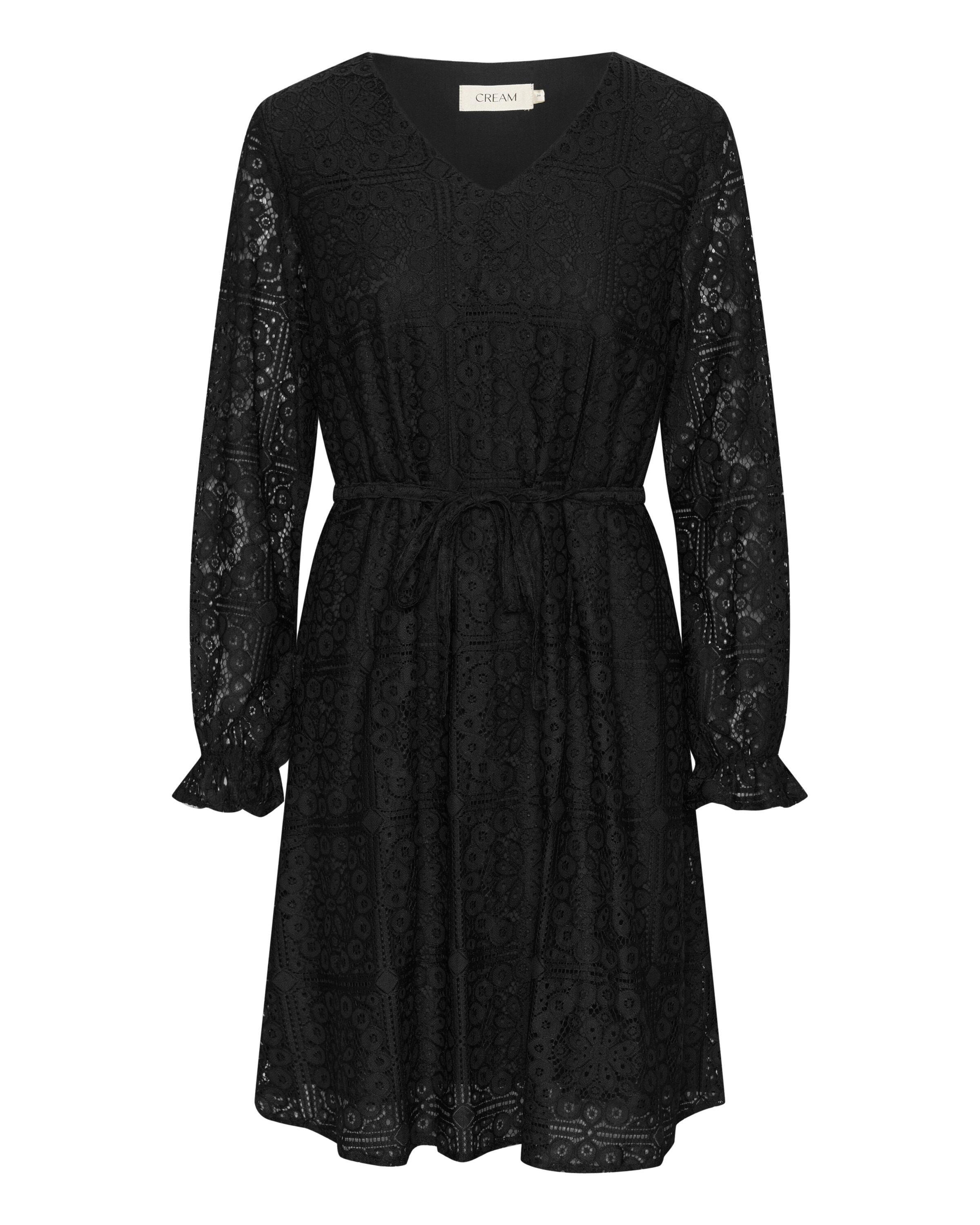 Cream Dress 'Tiley' in Black, Item view