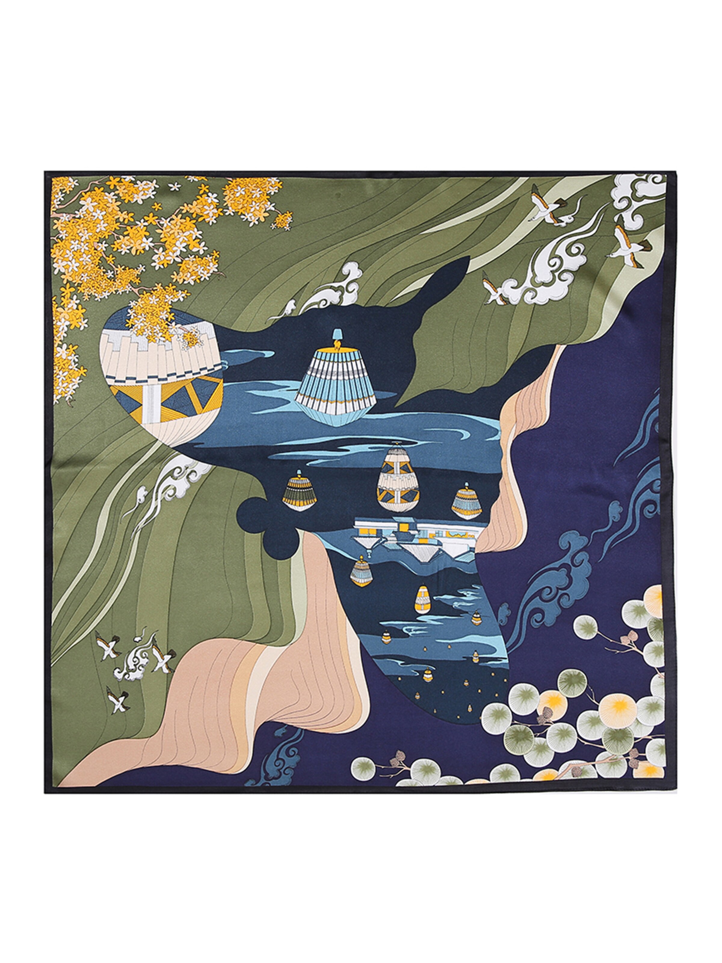 Vivi Idee Scarf 'Seeland' in Blue: front