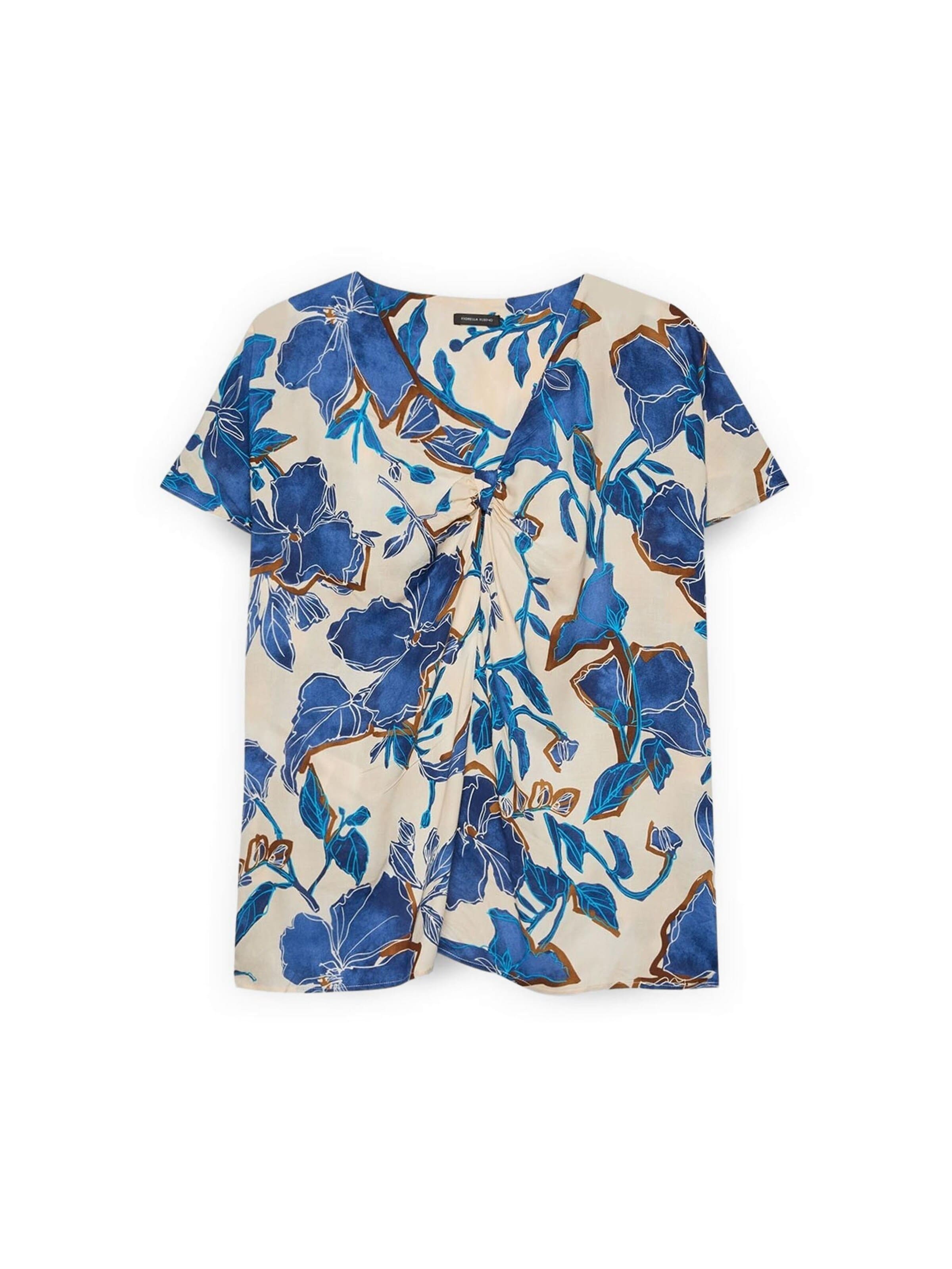 Fiorella Rubino Chemisier en XL en bleu, Vue avec produit