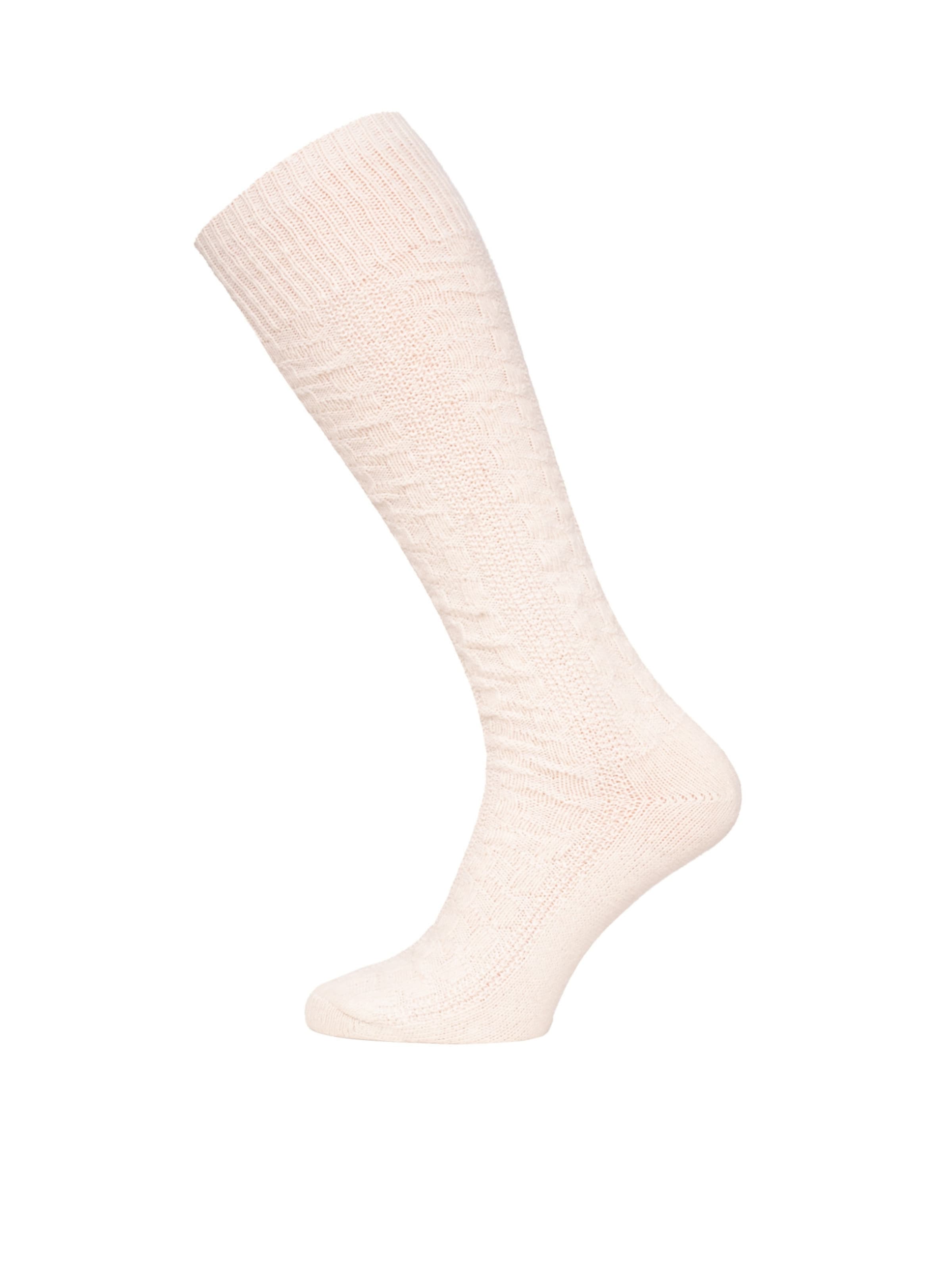 HomeOfSocks Knee High Socks 'HOSK702' in Beige: front