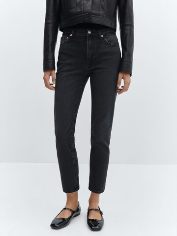 MANGO Slim fit Jeans in Black: front