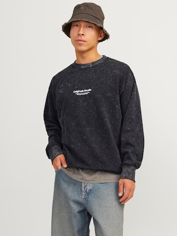 JACK & JONES Sweatshirt 'JORVesterbro' in Zwart: voorkant