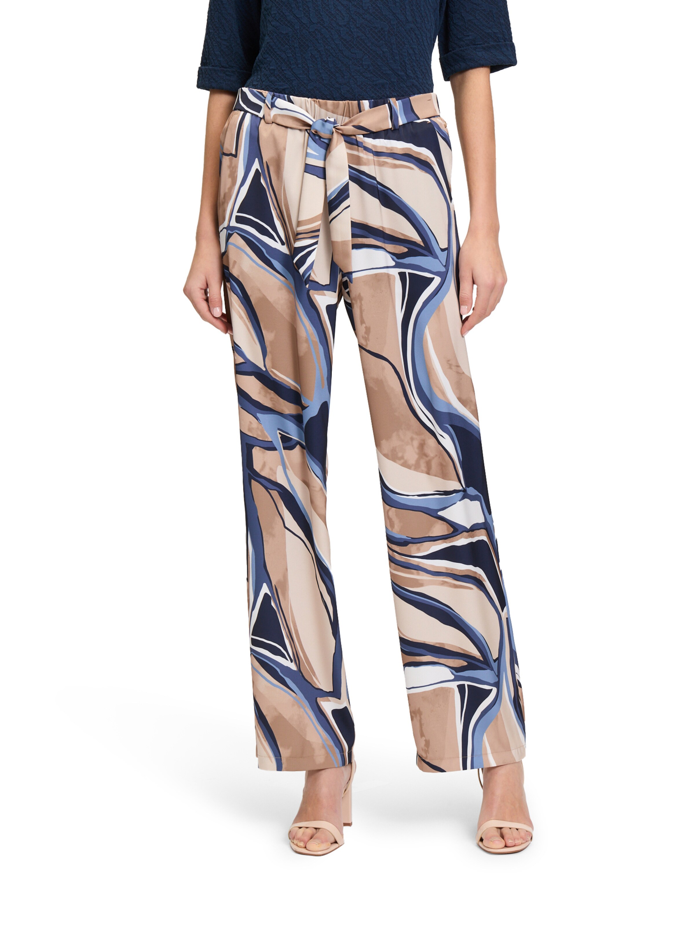 Betty & Co Regular Pants in Beige: front