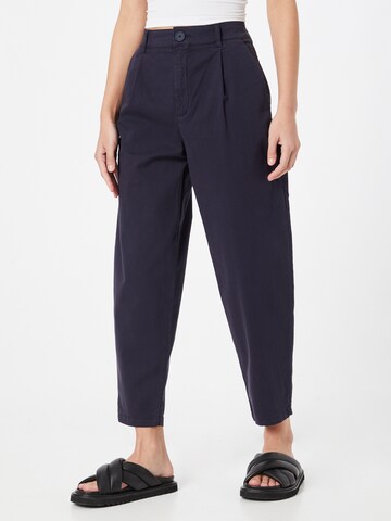 s.Oliver Loose fit Pleat-front trousers in Blue: front